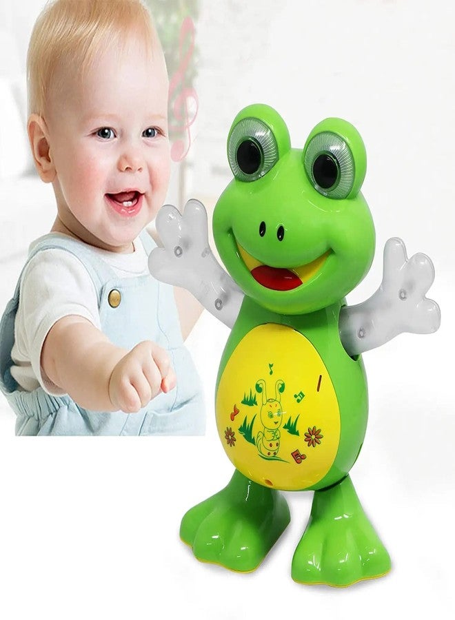 HASTAP Musical and Dancing Frog Toy with Vibrant Lights Effect Smart Interactive Dancing Walking Toys for Baby Infant Learning Development (Age 3+ Year, Multicolor) - Image 2